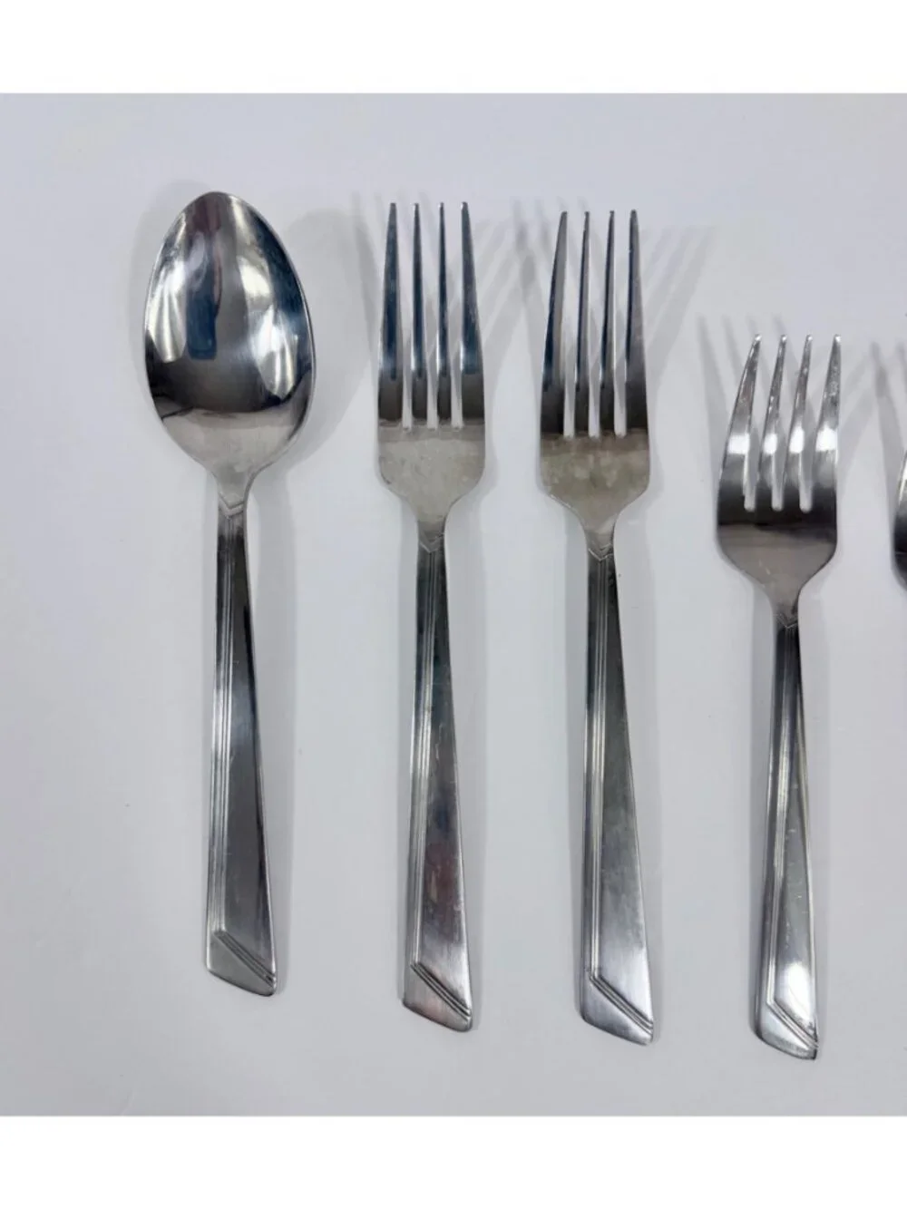 Farberware 7-Piece Replacement Flatware Set 6 Forks & 1 Spoon 18/10 Stainless St